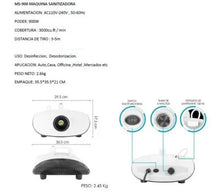 Cargar imagen en el visor de la galería, Máquina termonebulizadora de desinfección de 900 W, incluye 2 Litros de Sanitizador