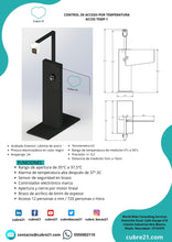 Cargar imagen en el visor de la galería, Brazo de Acceso publicitario con sensor de Temperatura.