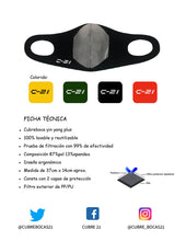 Cargar imagen en el visor de la galería, CUBREBOCAS DE DOS CAPAS