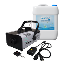 Cargar imagen en el visor de la galería, Máquina Desinfectante de Humo Termonebulizadora 900W + 5 litros sanitizante