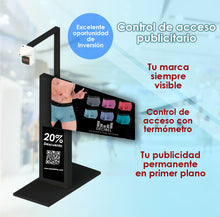 Cargar imagen en el visor de la galería, Brazo de Acceso publicitario con sensor de Temperatura.